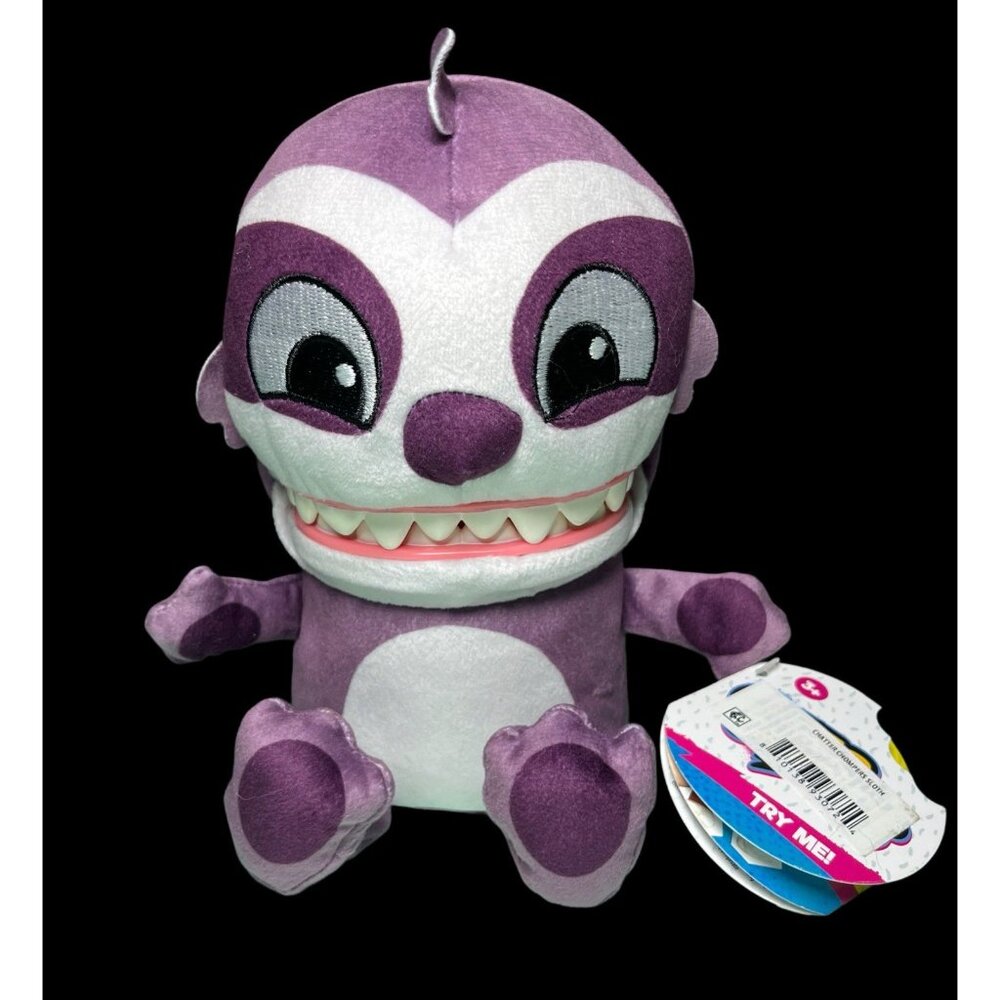 Chatter Chompers Sloth 6.5" Plush Interactive Collectible Toy With Sound Effects - Picture 2 of 3